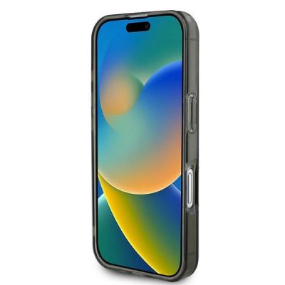 5. Guess IML Glitter Circle MagSafe case for iPhone 16 - black