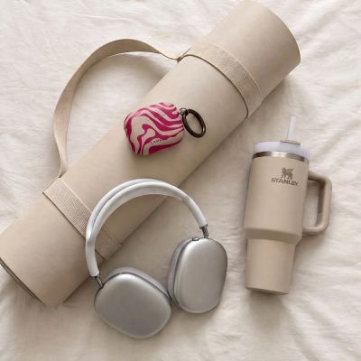 6. Lamano Tech-Protect Case for AirPods Pro 3 - Pink and Beige