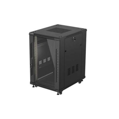 27. LANBERG FLOOR RACK CABINET 19" 18U 600X800 BLACK