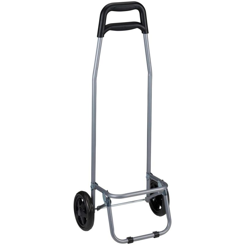 5. TROLLEY SHOPPING BAG ON WHEELS WITH FRAME 25L GRAY