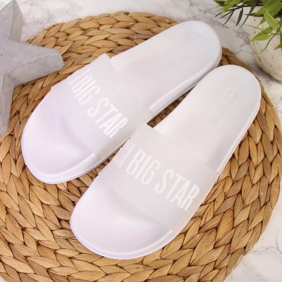 5. Big Star W FF274A199 white pool flip-flops