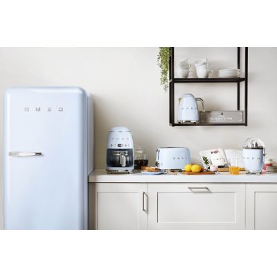 6. SMEG coffee machine model DCF02PBEU pastel blue
