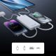 10. Baseus Airpow Lite 10000mAh 22.5W Power Bank with Built-in USB-C and Lightning Cables - White