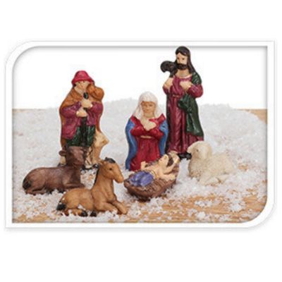 8. NATIVITY FIGURES 7 PCS 6.5 CM