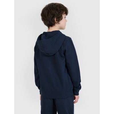 3. Boy's zip-up sweatshirt with hood 4F 4FJWSS25TSWSM1714-31S