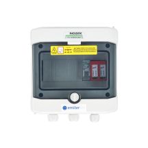 Hermetic IP65 EMITER AC connection switchboard with Dehn type 2 AC surge arrester, 20A 1-F