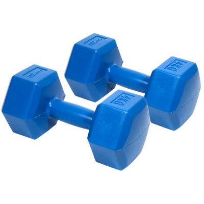 EB FIT composite dumbbell set 2x4kg blue 1027043