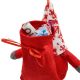 4. DECORATIVE SANTA CLAUS WITH GIFT BAG 15CM RED