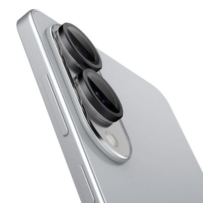 3. Spigen Optik Pro GLAS.TR "Ez Fit" 2-pack Camera Cover for Samsung Galaxy S25 Edge - Black
