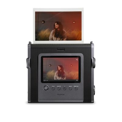8. FUJIFILM Instax WIDE Evo Black EX D CMOS Hybrid Instant Camera Black
