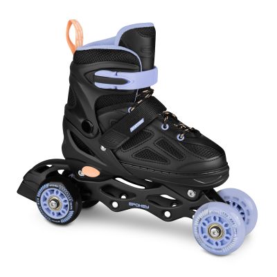 5. Spokey Quattro 4IN1 SPK-943430 inline skates size 34-37 BK/VT