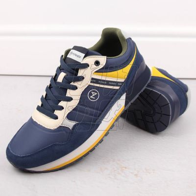 3. McKeylor M JAN289B leather sports shoes, navy blue