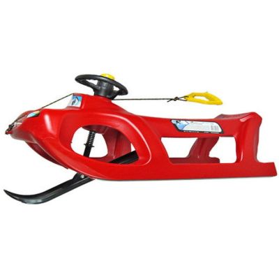 4. CAR DRIVE CONTROL Red Plastic Sledge