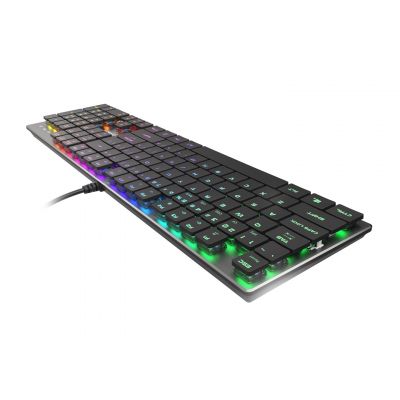 5. GENESIS Thor 420 RGB Gaming Keyboard USB AZERTY US English Silver