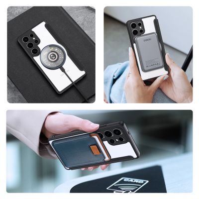 8. Dux Ducis Skin X Pro Case for Samsung Galaxy S25 Ultra with MagSafe and Wallet - Black