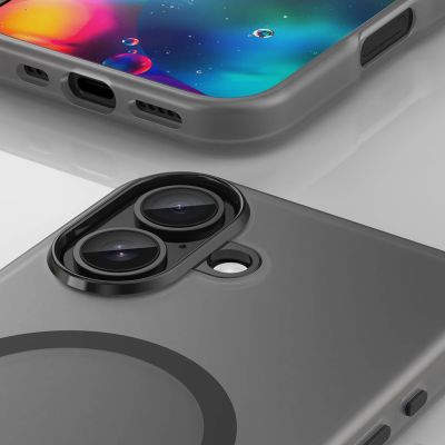 9. Magnetic Abrasive iPhone 17 Case Compatible with MagSafe - Matte Black