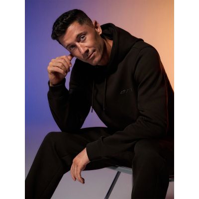 Men's regular hooded sweatshirt 4F | Robert Lewandowski RL9KSS26TSWSM2954-80S