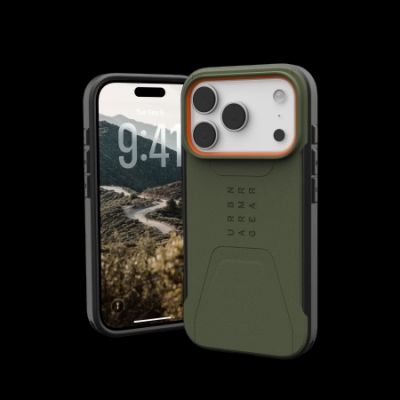 UAG Civilian MagSafe case for iPhone 17 Pro - olive and orange