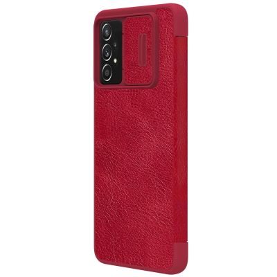 6. Nillkin Qin leather holster case for Samsung Galaxy A73 red