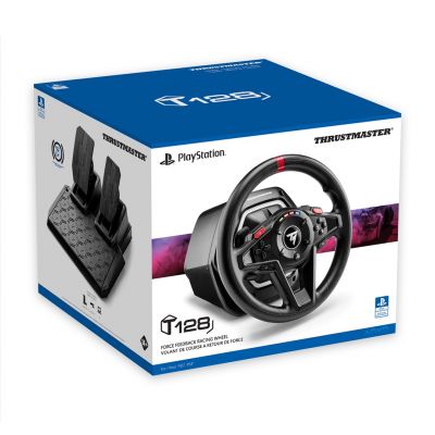 5. Thrustmaster T128 Black USB Steering Wheel + Pedals Analog PC, PlayStation 4, PlayStation 5