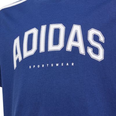 8. adidas Codes Collegiate Graphic Tee Navy Blue JL6138