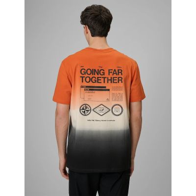 2. Men's relaxed T-shirt with print 4F 4FRSS26TTSHM3815-70A