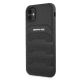 2. AMG AMHCN61GSEBK iPhone 11 6.1 "black / black hardcase Leather Debossed Lines