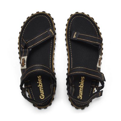 7. Gumbies Tracker Sandals Unisex Black M GU-SATRA001