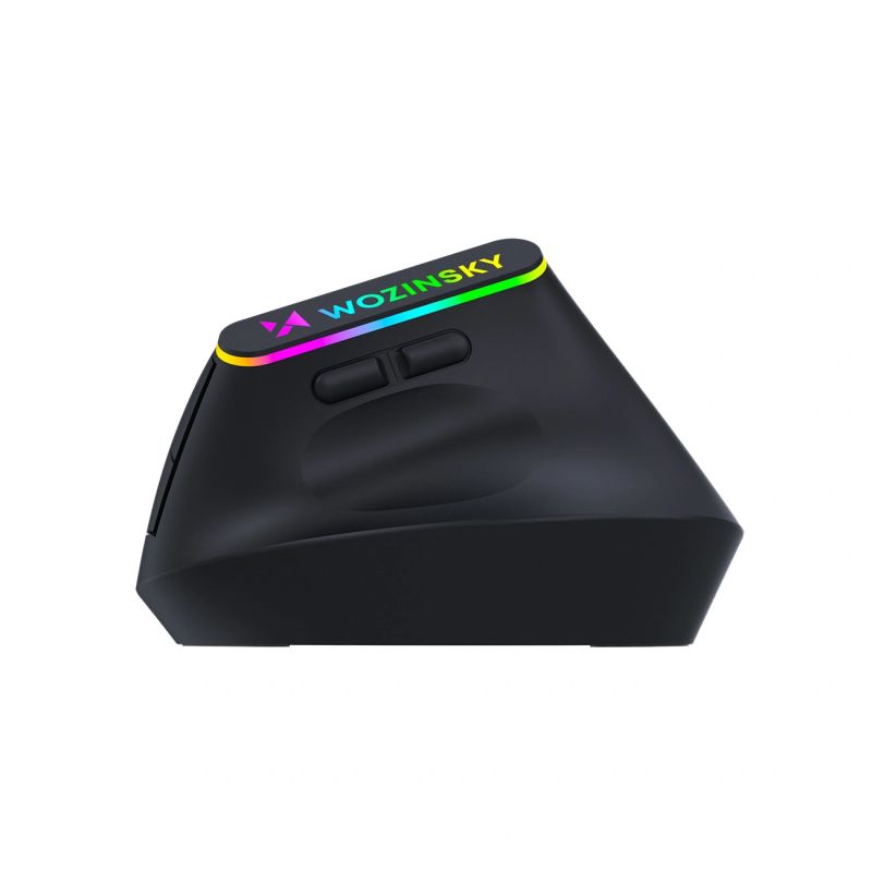 4. Wozinsky WMG-1164 Wireless Vertical Ergonomic Gaming Mouse 3600 DPI with RGB Backlight - Black