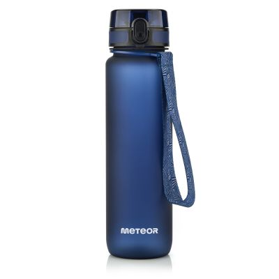 53. Meteor 650 ml navy blue sports bottle