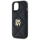 6. DKNY Quilted Stack Logo iPhone 15 Case - Black
