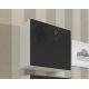 VIGO square display cabinet 50/50/30 white/black gloss