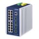 2. PLANET IP30 Industrial L3 16-Port Managed Gigabit Ethernet (10/100/1000) Aluminum, Blue