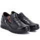 4. Women's leather wedge shoes, black, Vinceza 133118