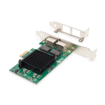 9. DIGITUS PCIE NETWORK CARD WIRED 2X RJ45 GIGABIT 10/100/1000MBPS LOW PROFILE DN-10132