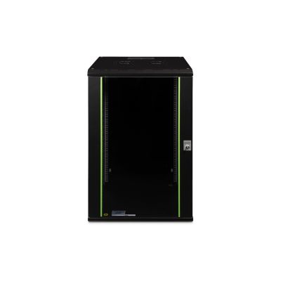 3. Digitus Unique 19" 20U rackmount network cabinet 600x600, glass door, black, undivided, assembled, 100kg