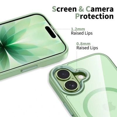 5. Tech-Protect MagMat MagSafe Case for iPhone 17 - Transparent Green