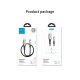 12. Joyroom Sharp Series S-M411 USB-A / micro USB 3A 2m Cable with Charging Indicator - Black