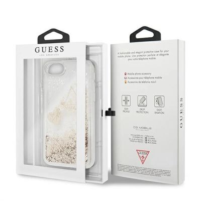 7. Guess GUOHCI8GLHFLGO iPhone 7/8/SE 2020 /SE 2022 gold/gold hard case Glitter Charms