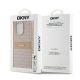 14. DKNY Leather Mono Stripe & Metal Logo case for iPhone 15 Pro Max - pink
