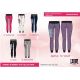 LEONE LW1015/S16 women's long trousers gray "M"
