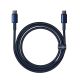 5. Baseus Tungsten Gold USB-C / USB-C 100W Cable 2m - Navy Blue