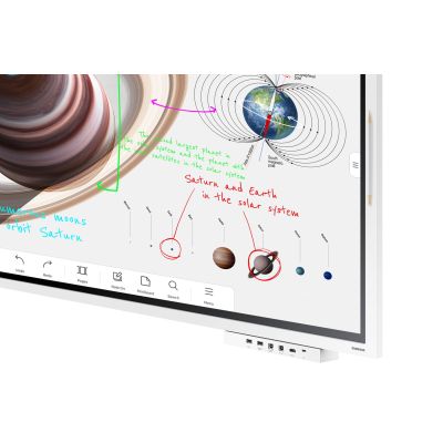 19. SAMSUNG Flip Pro Digital Flipboard 65" 4K IR Touch HDMI USB-C USB LAN WiFi WPA2 Enterprise Bluetooth Tizen 6.5 SoC 2x10W 400x400
