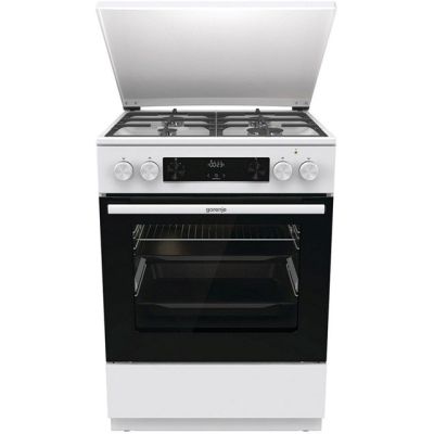 GORENJE GKS6C71WF gas-electric cooker 60 cm | AirFry | ExtraSteam | FrozenBake | white