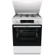 GORENJE GKS6C71WF gas-electric cooker 60 cm | AirFry | ExtraSteam | FrozenBake | white