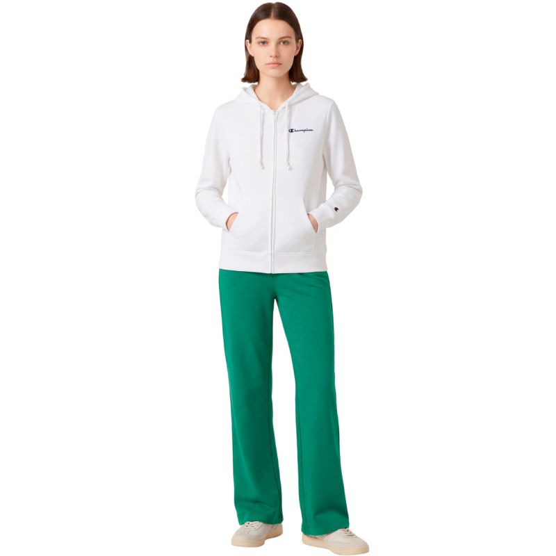 5. Champion Women's Full Zip Hoodie Sweatshirt White 118406 WW001