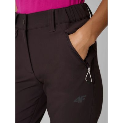 8. Women's trekking trousers softshell windproof membrane 10000 4F 4FRAW26TFTRF1608-80S