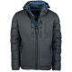 3. Men’s Jacket Geographical Norway BEACHWOOD DGREY-BLUE DB MEN 068 BS4 (WU6633H/GN-DARK GREY)