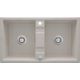 Two-bowl granite sink