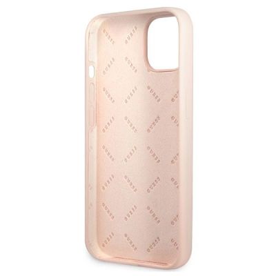 7. Guess GUHCP13SSLTGP iPhone 13 mini 5.4" pink/pink hardcase Silicone Triangle